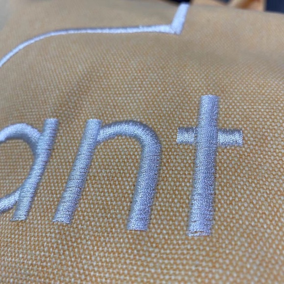 Lsabel Marant Yellow Handheld Canvas Bag